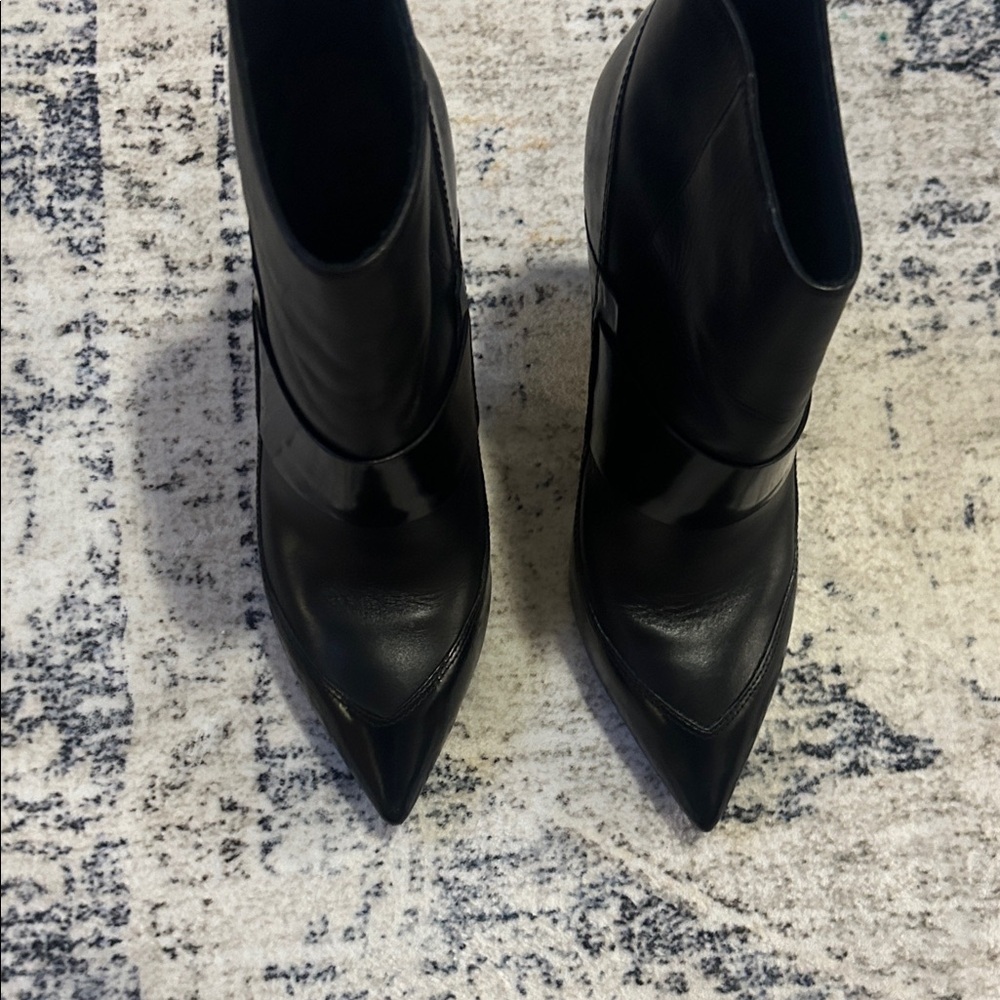 All Saints Sleek Black Ankle Boots